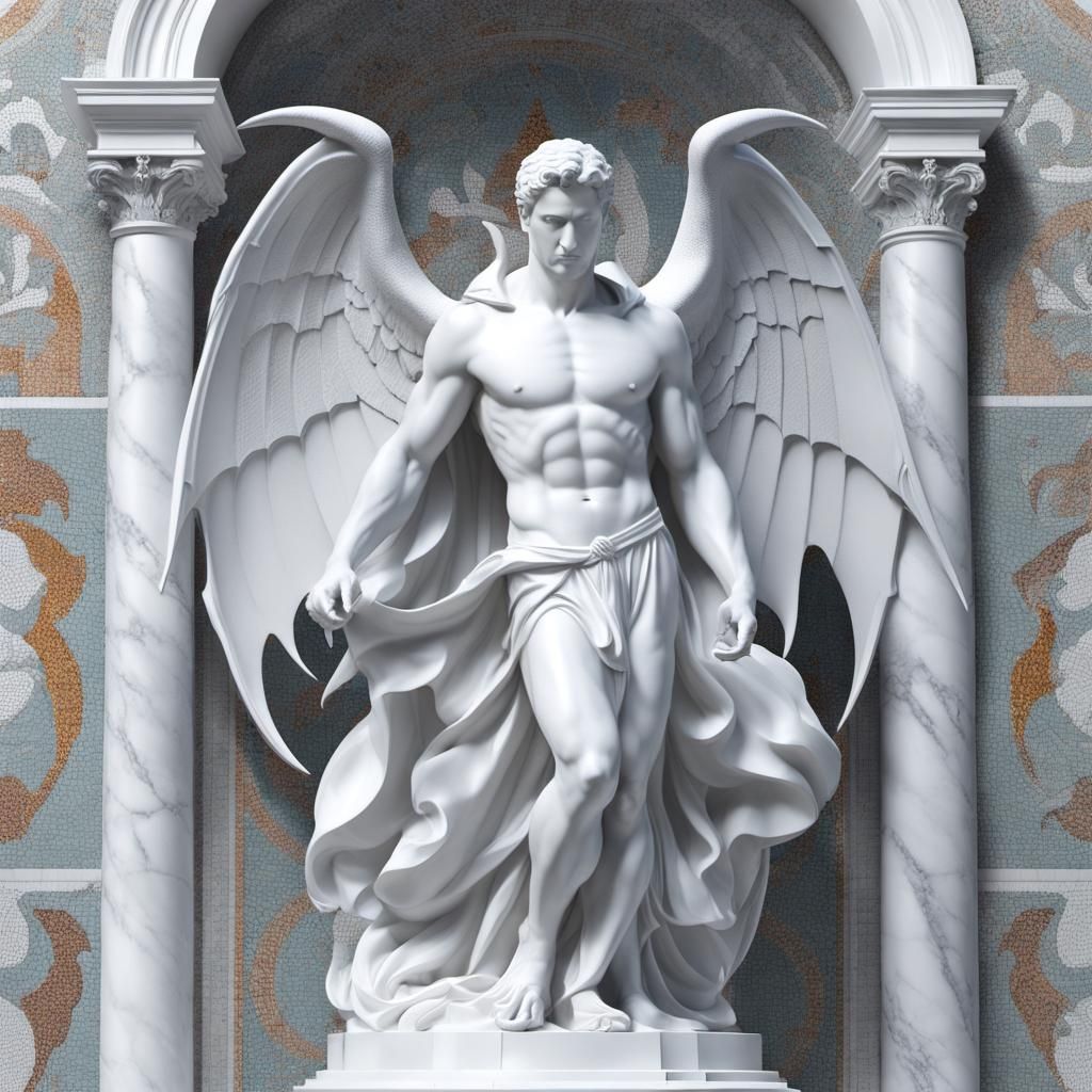 Lucifer Statue - AI Generated Artwork - NightCafe Creator