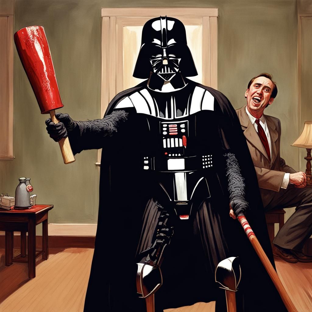 Darth Vader has a Meat Kebab AI Generated Artwork NightCafe Creator