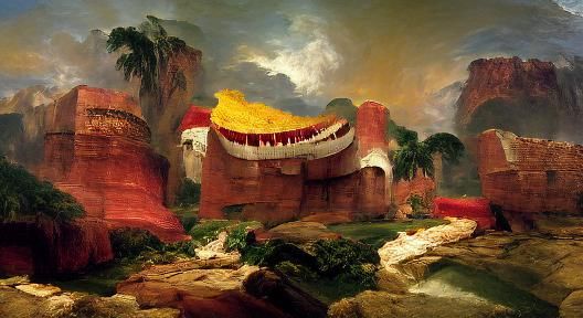 Spanish settlement by Thomas Cole