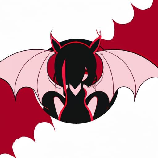Cute kawaii anime bat Royalty Free Vector Image
