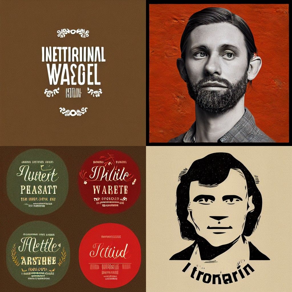A portrait in the style of International Typographic