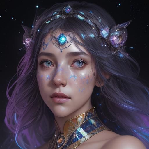 Cosmic queen - AI Generated Artwork - NightCafe Creator