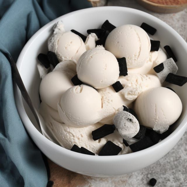 Liquorice and ice cream