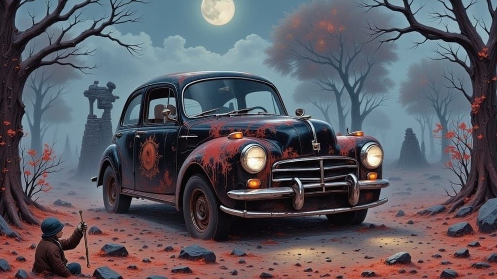  <lora:Burtonesqe:1.0>