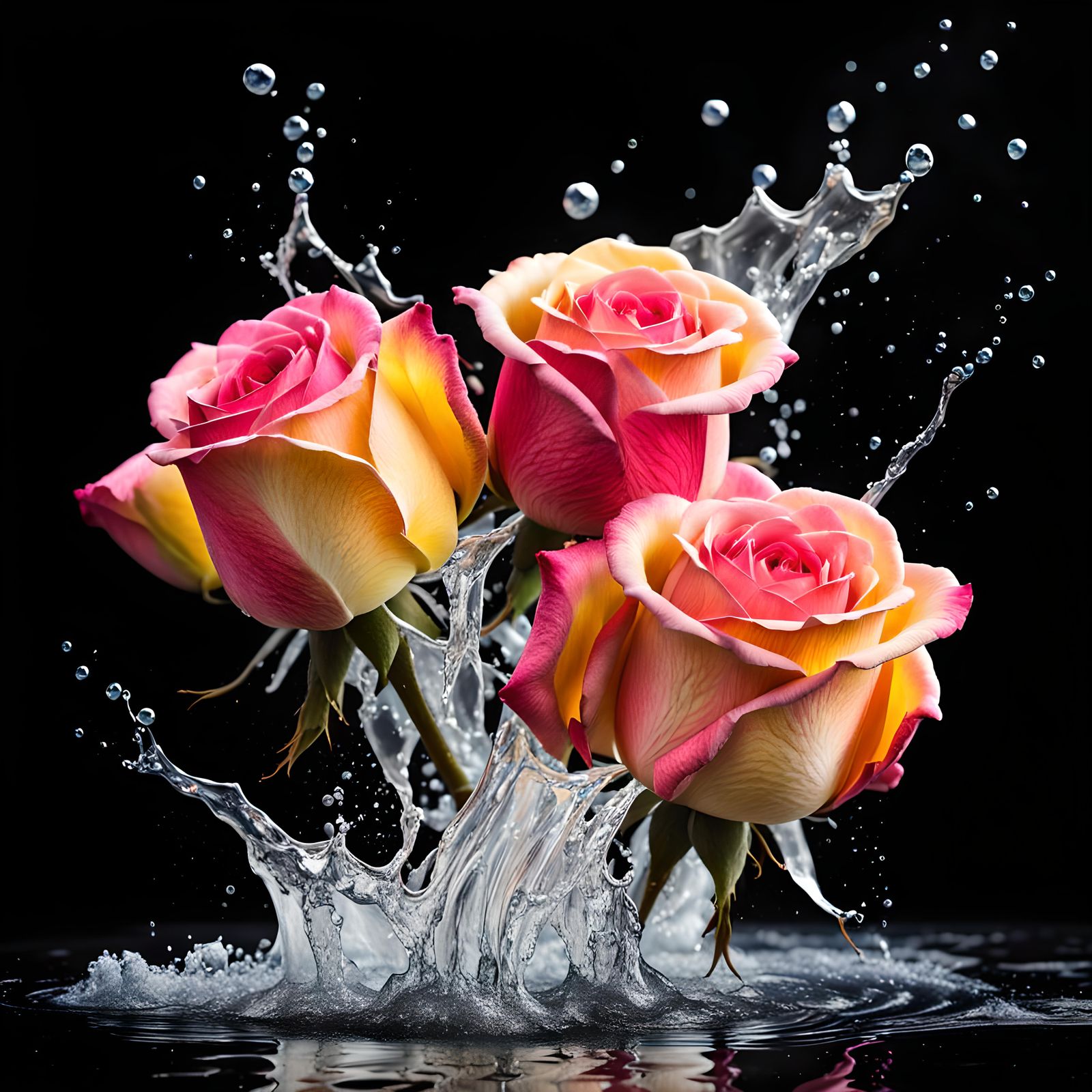 Oops Splash Of Damascus Roses.