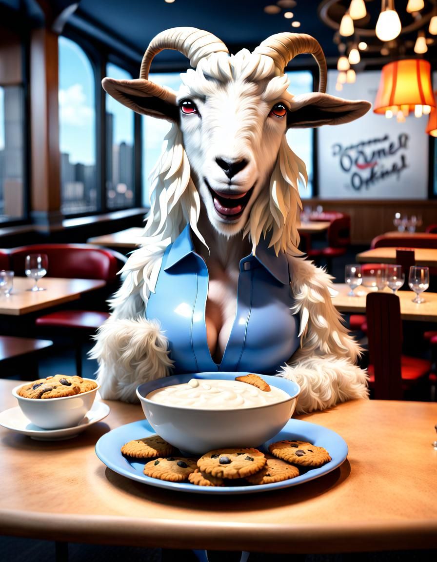 The Goat of Oats - Mascot for "Oat Meals & Snax"  by @JenniferOcious