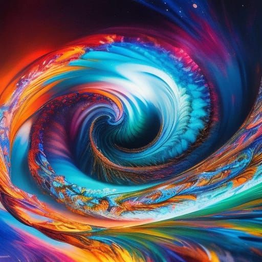 Into the Vortex - AI Generated Artwork - NightCafe Creator