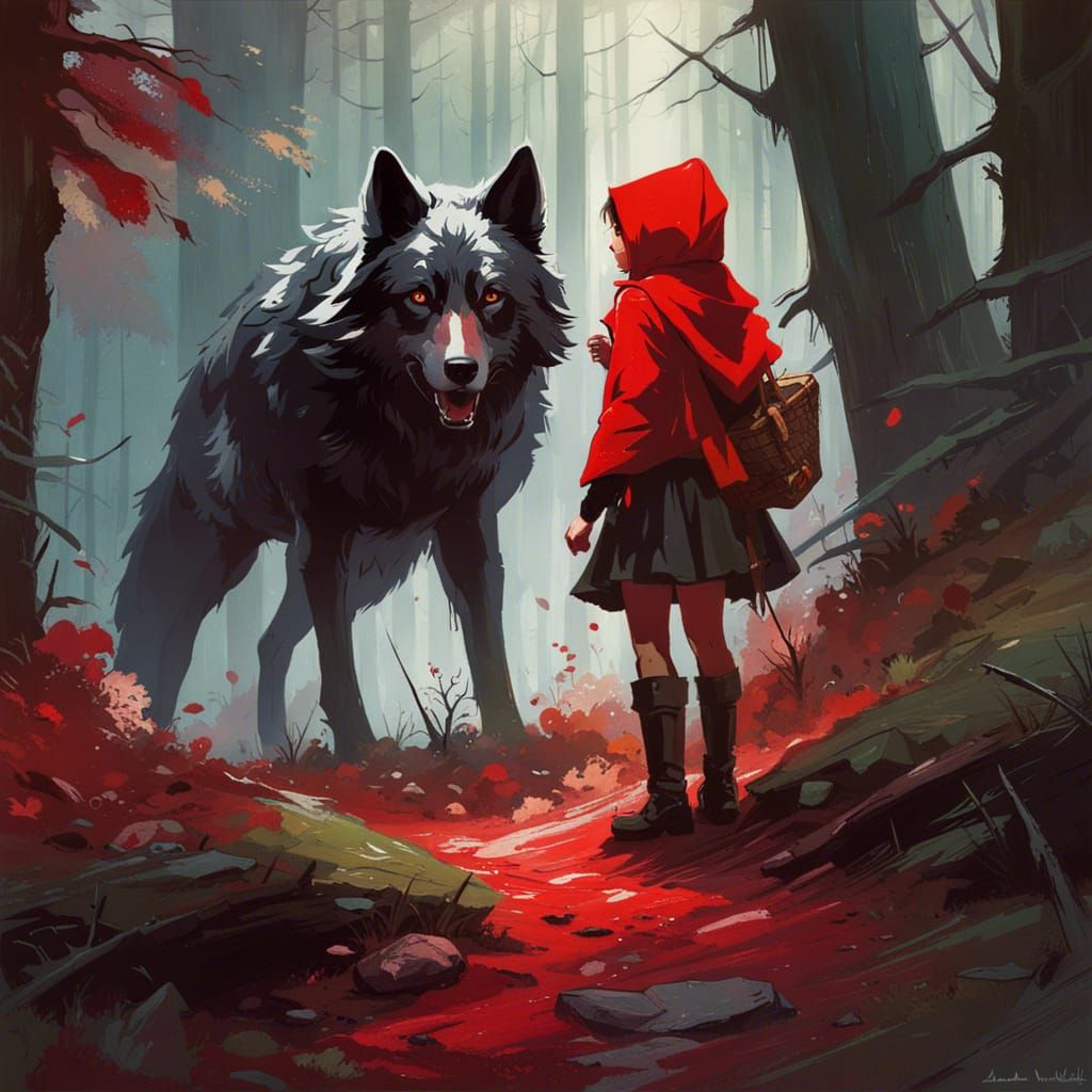 Red riding hood - AI Generated Artwork - NightCafe Creator