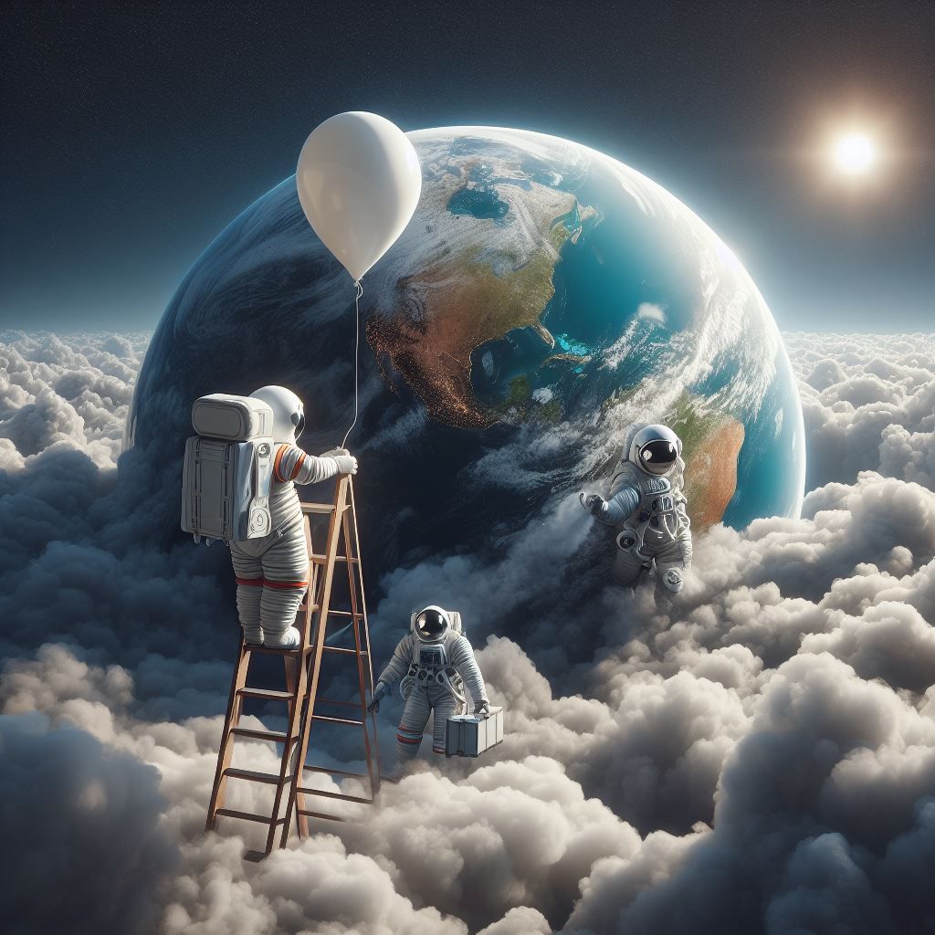 Avoir la tête dans les nuages -To have the head in the cloud...