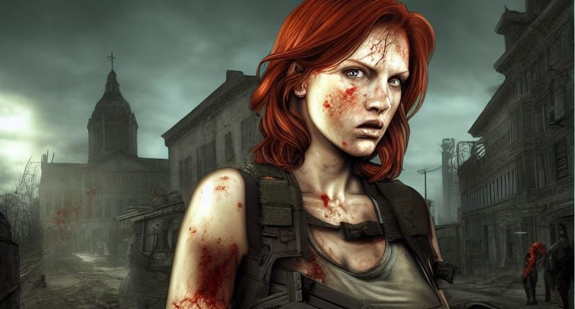 A survivor from the zombie apocalypse on Raccoon City, from ...
