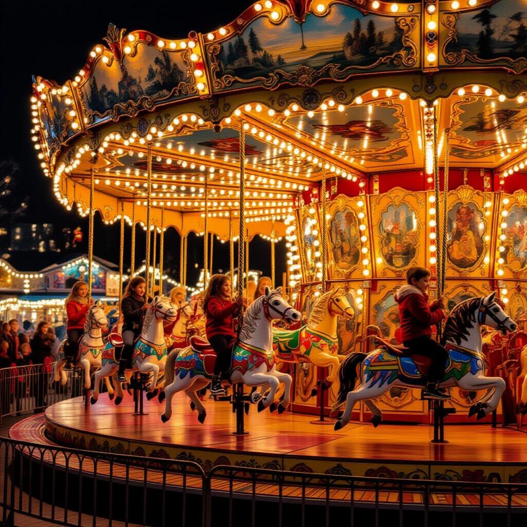 Carousel and happiness