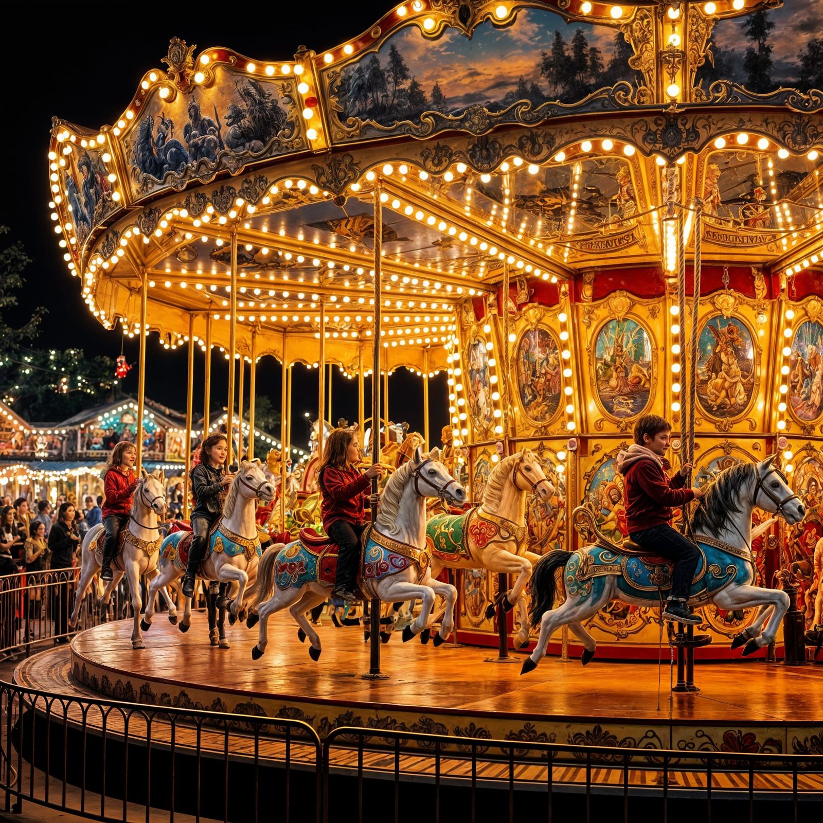 Carousel and happiness  by @Mad Piece Maker