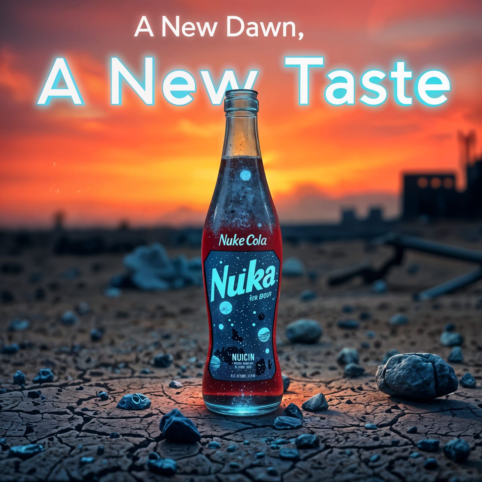 Futuristic Nuka Cola Bottle Illuminates Post-Apoca... - AI Art