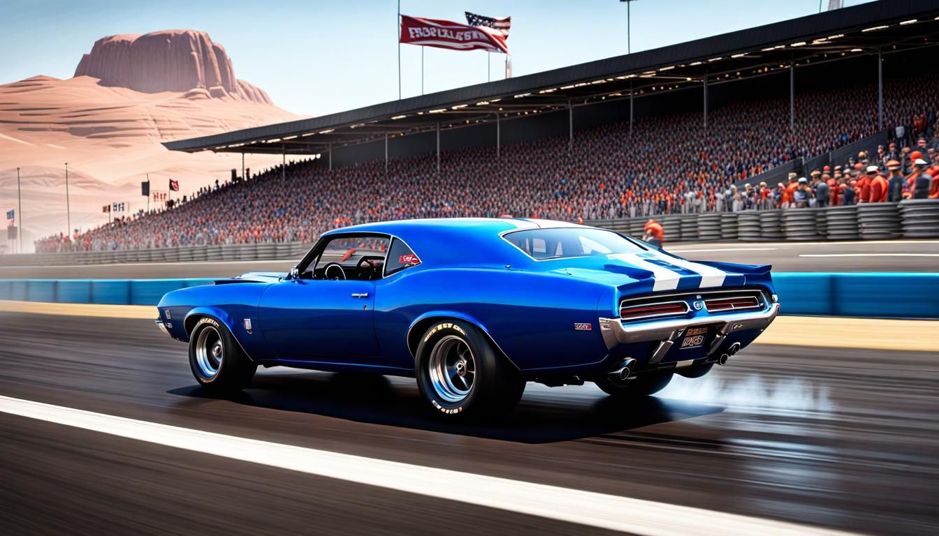 Singing the Blues at Kingman Route 66 Drag Track