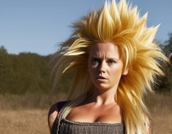 A Realistic and Beautiful Super Sayayin female in a live act...