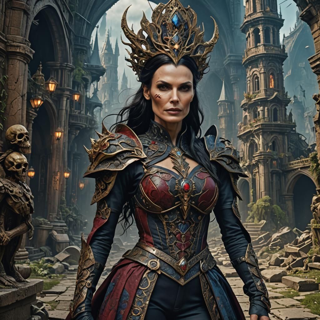 Bizarre magazine depicting Famke Janssen in a bizarre costum...