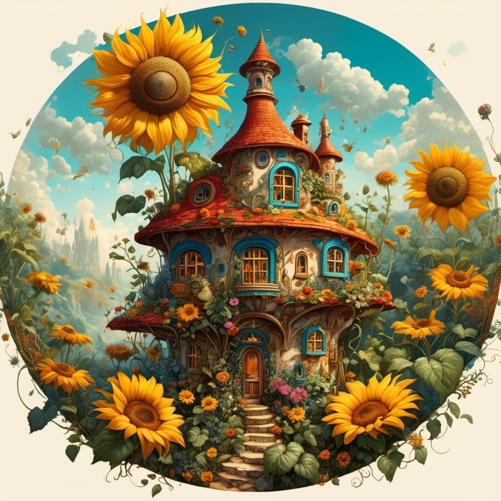 The sunflower house