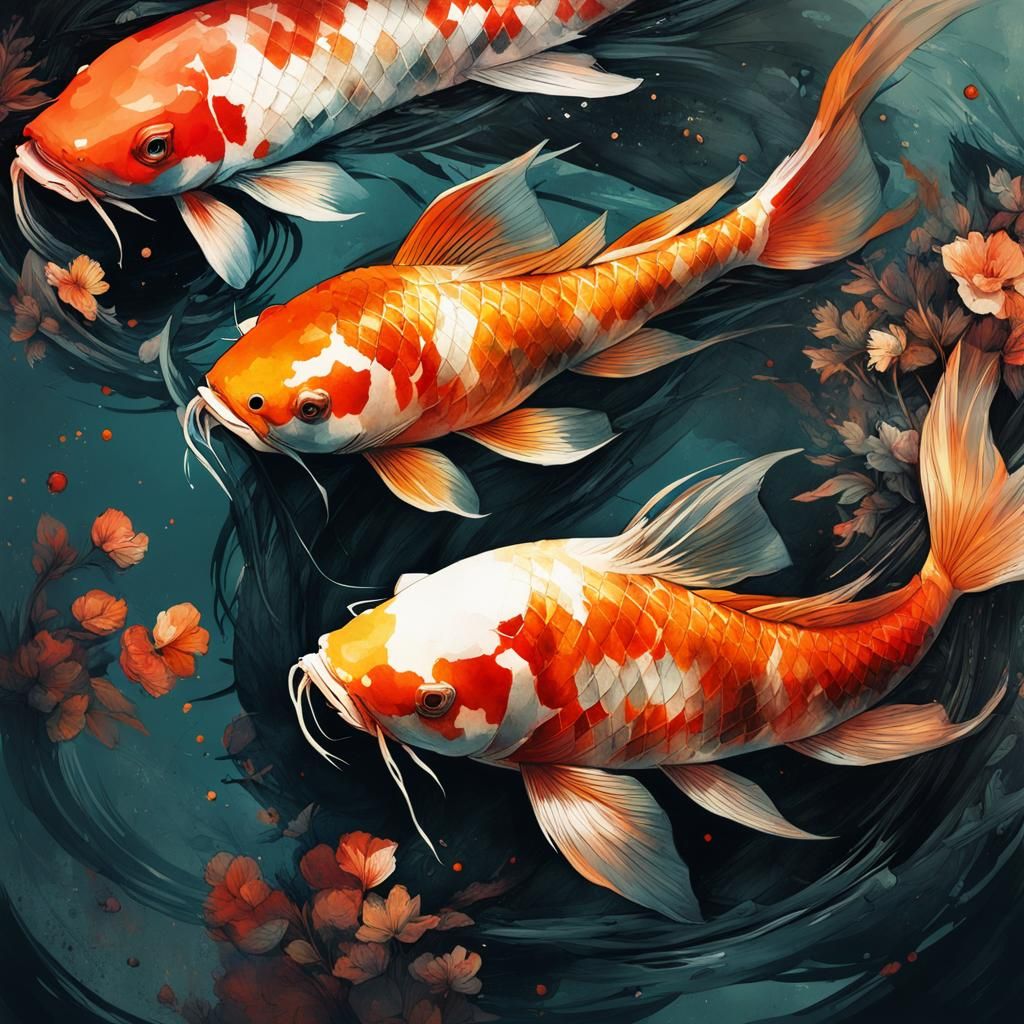 koi  by @frogfairy
