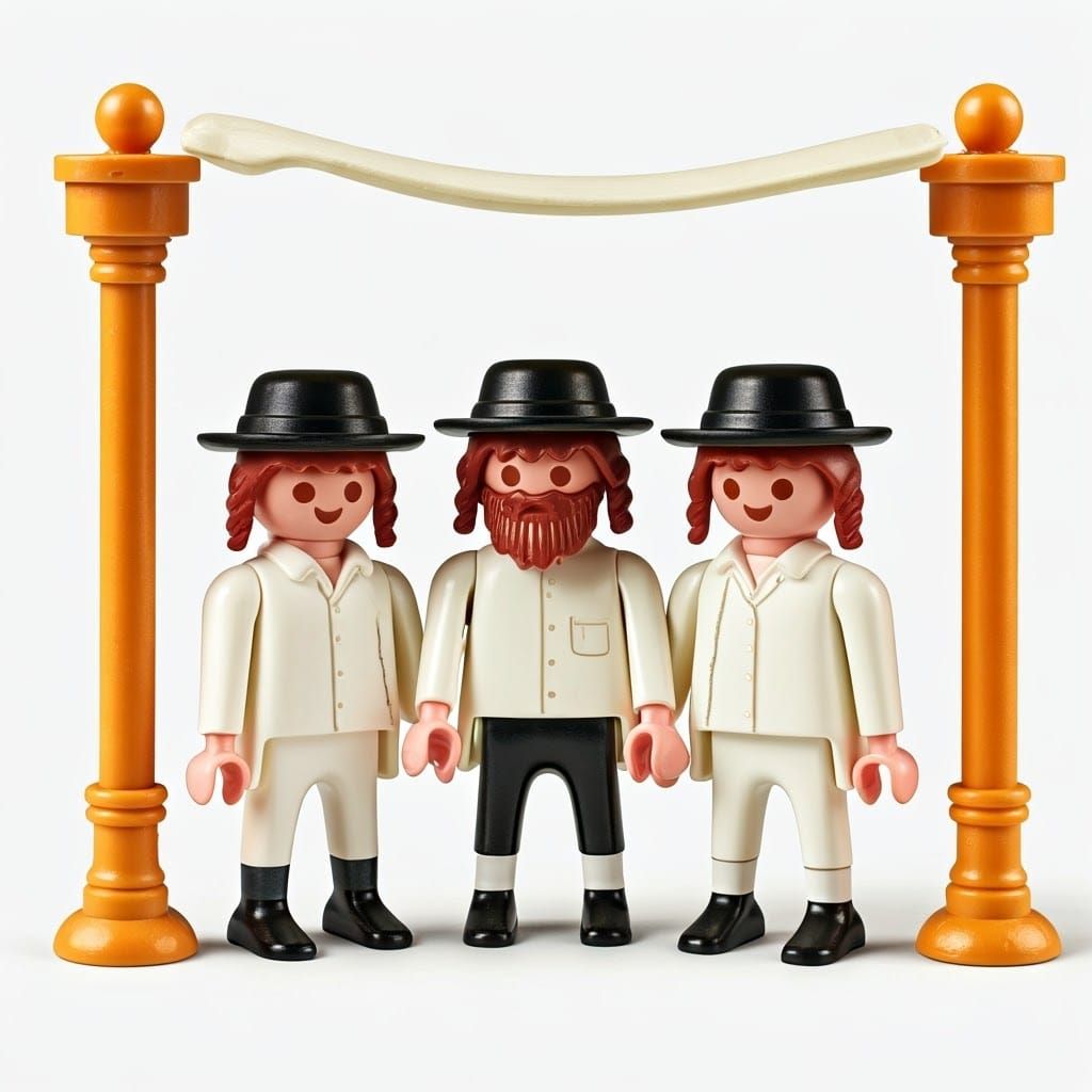 chasidic Playmobil wedding
