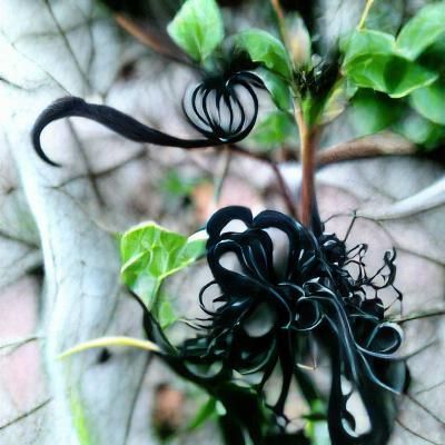 Black tendrils