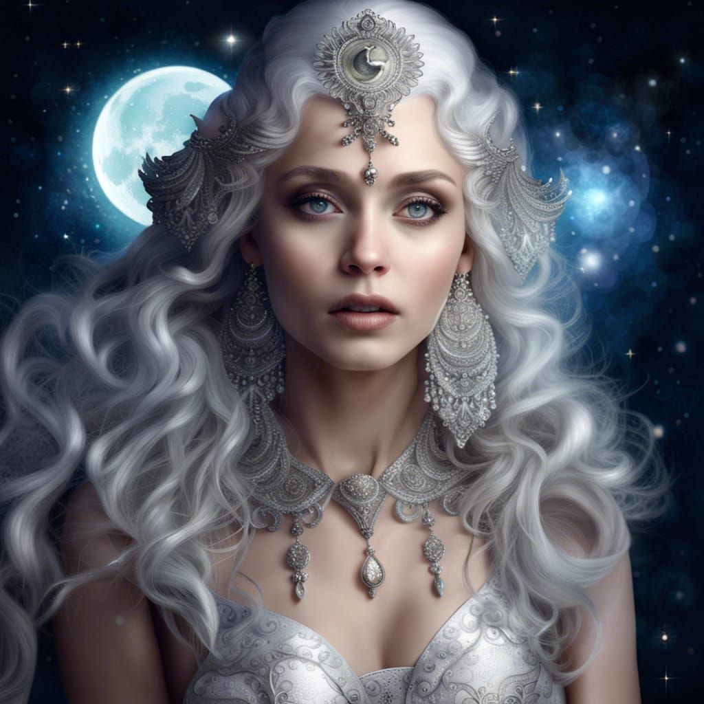 Girl of the Moon final Evolution ? - AI Generated Artwork - NightCafe ...