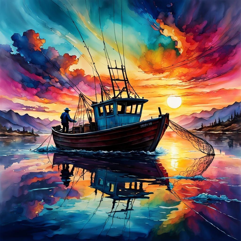 The Fisherman   by @RedPixie