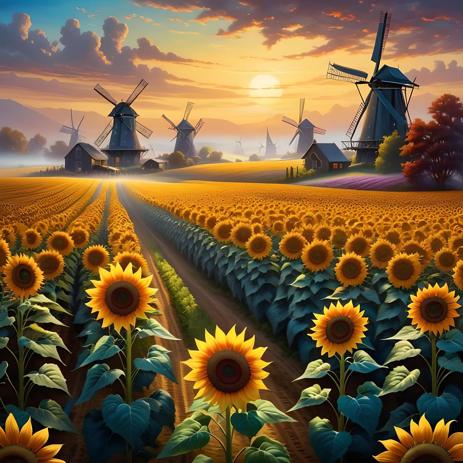 Sunflower fields