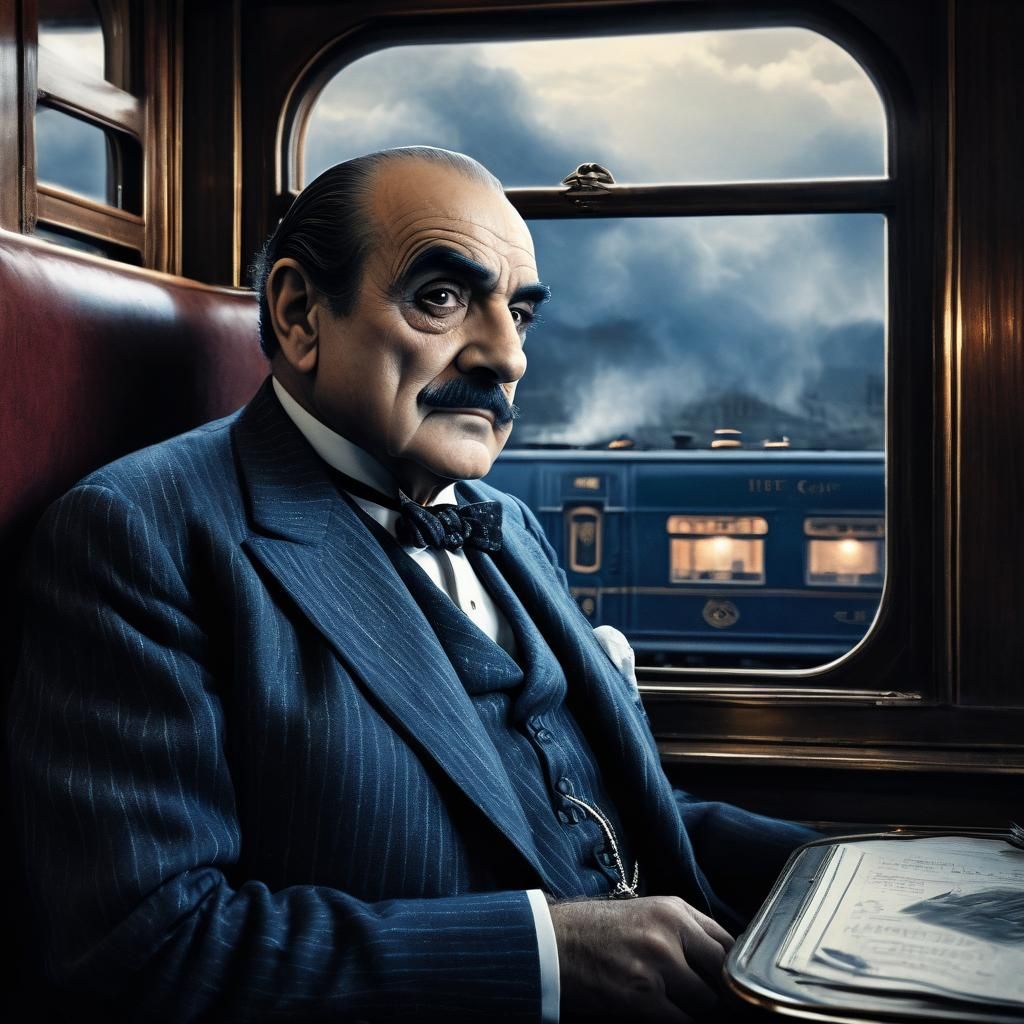 Hercule Poirot in Orient Express