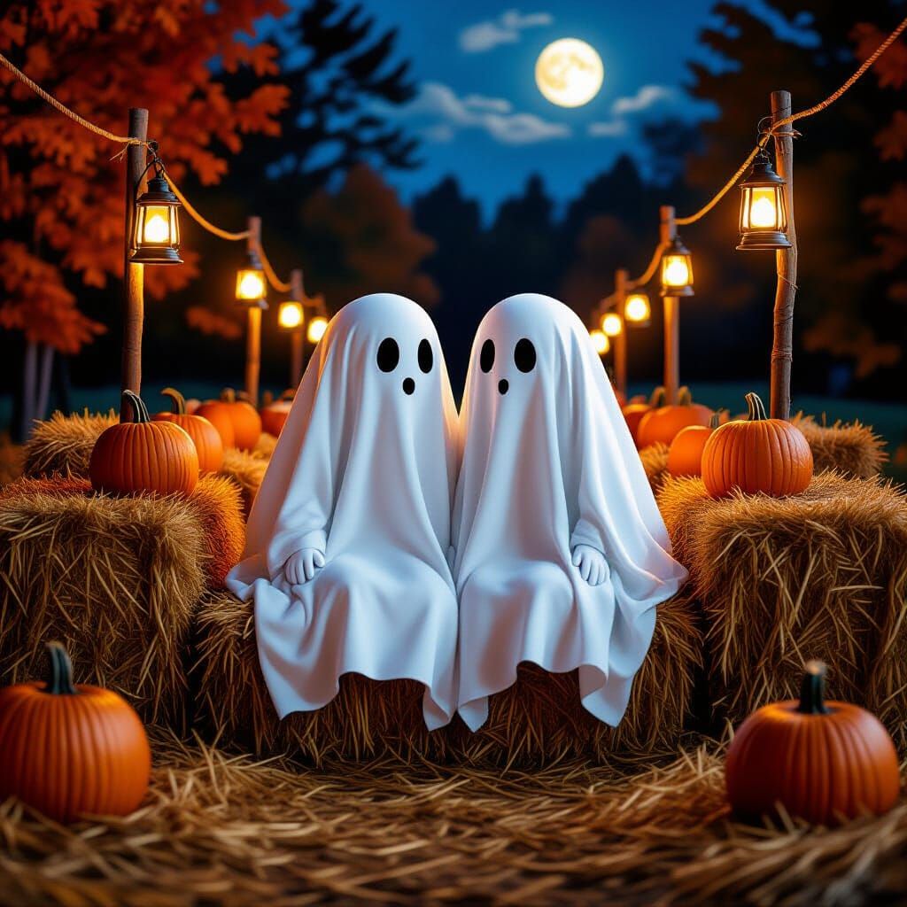 Rustic autumn hayride