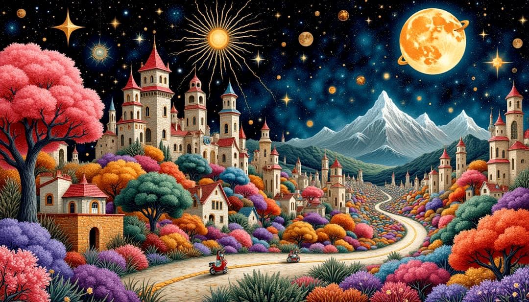 Twilight's Magic in the Colorful Valley