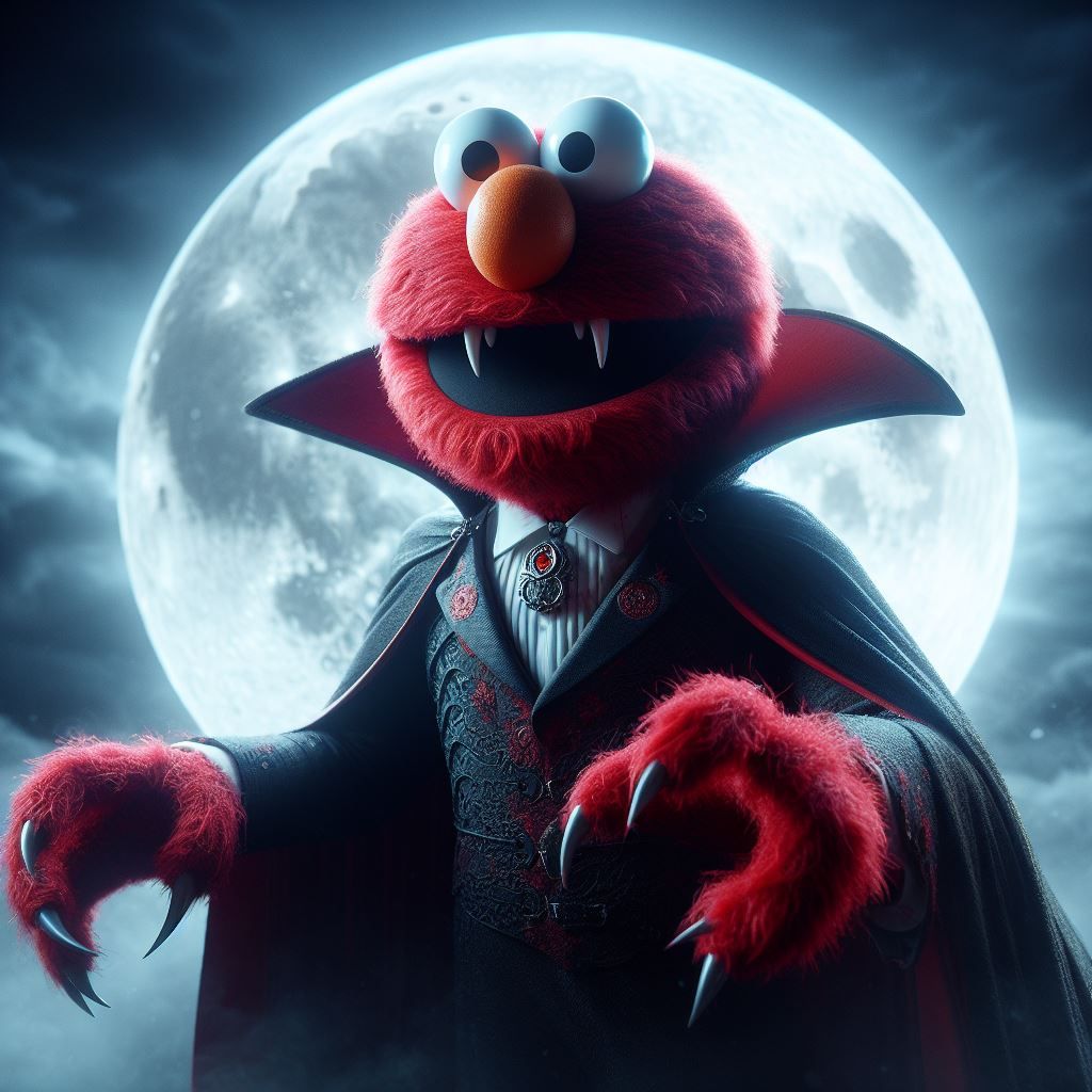 If Elmo were a vampire...
