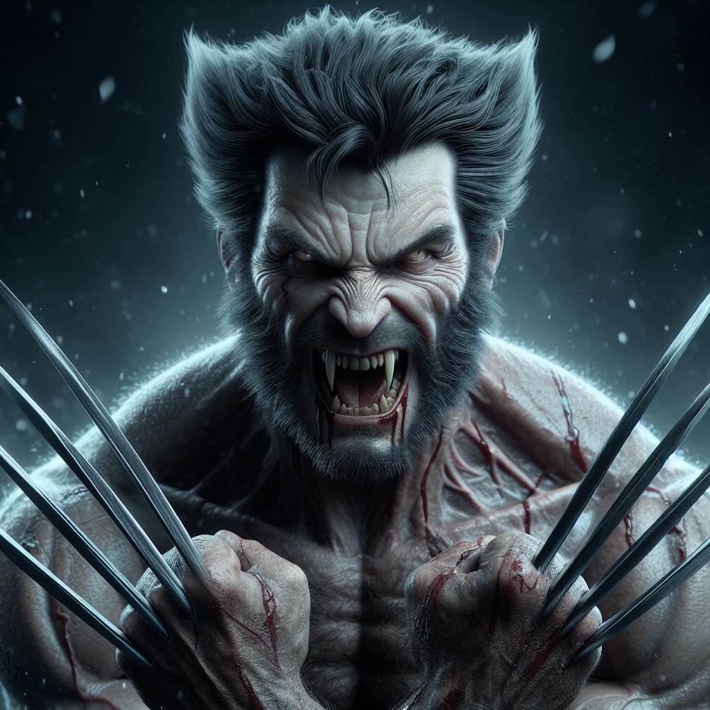Wolverine as a vampire looks kinda cool