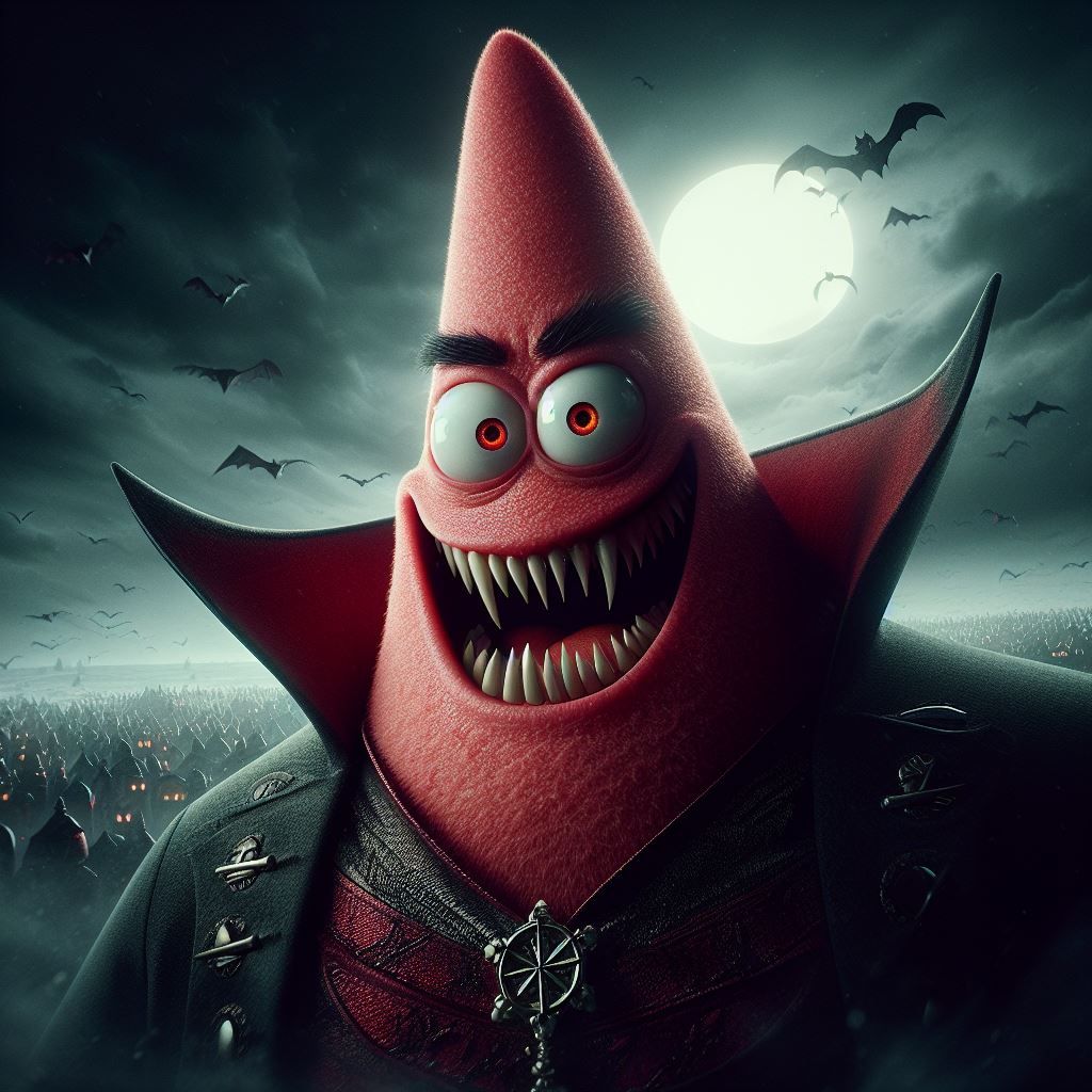 Patrick still doesn't look quite all there......