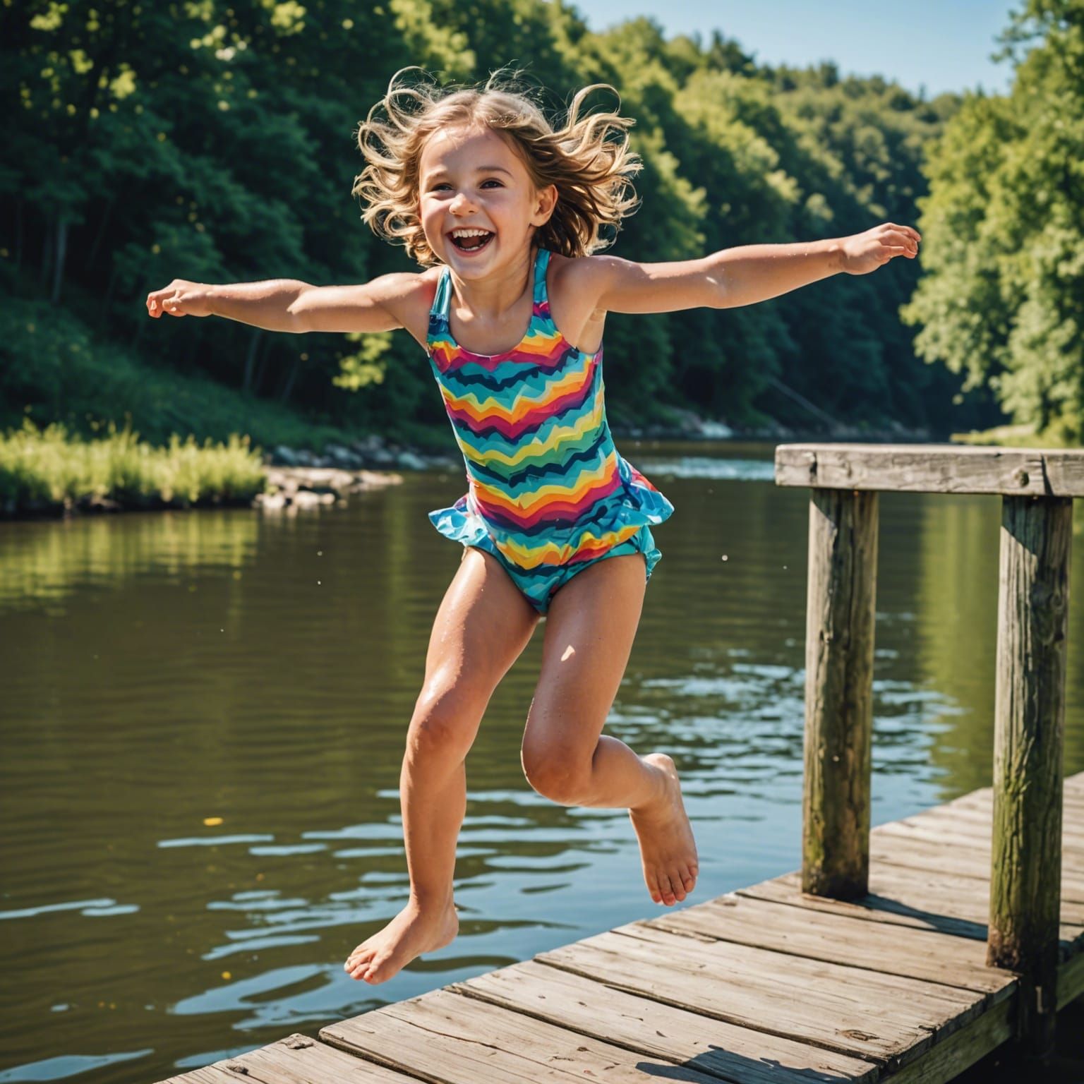 Watch me jump, mom!   by @MagicGarden 