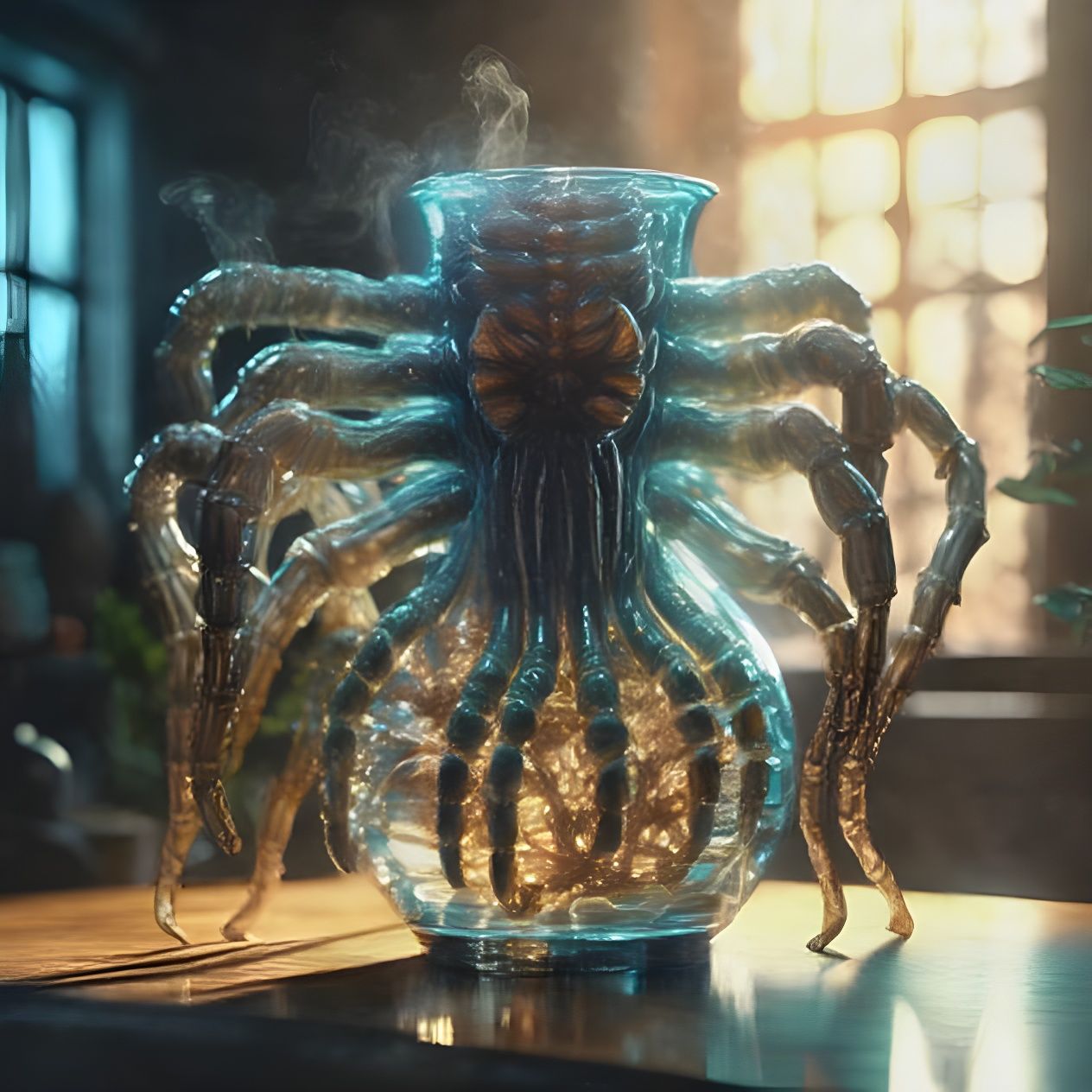 Facehugger flower vase