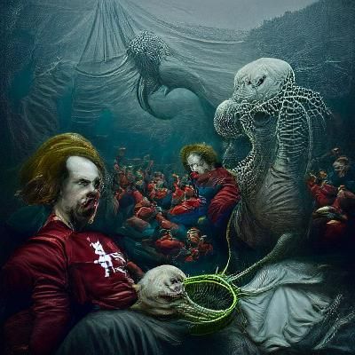 The Kraken eats Pennywise  |horror Gustave Doré | Sinister b...
