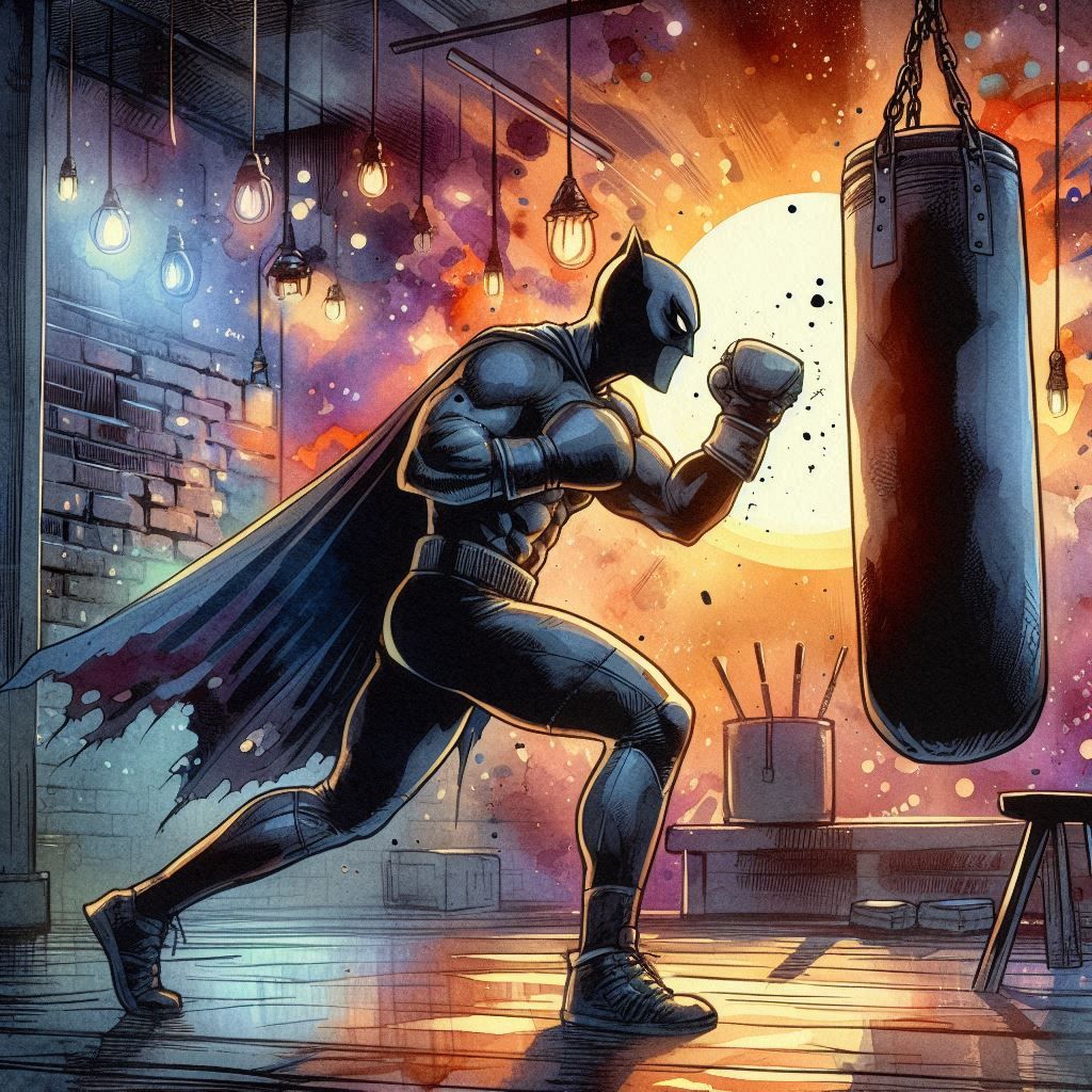 Masked midnight pugilist