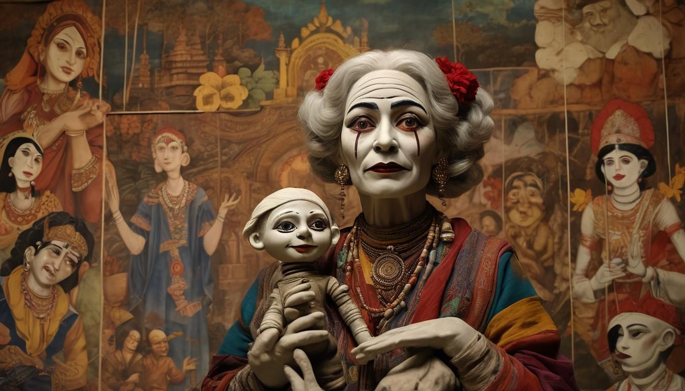 A Noble woman and her puppet