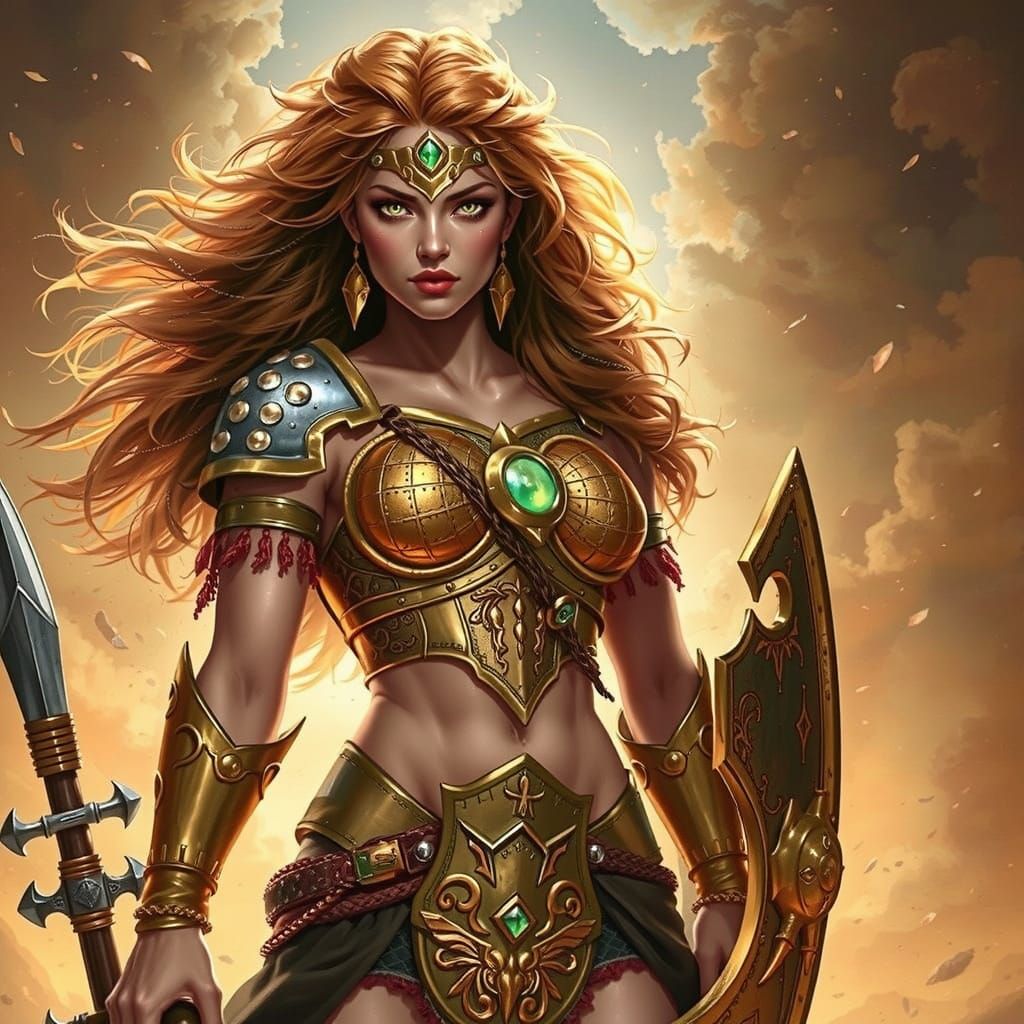 The beautiful essence of a barbarian goddess 