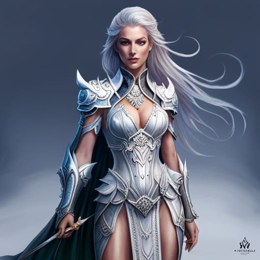 Silver elf - AI Generated Artwork - NightCafe Creator