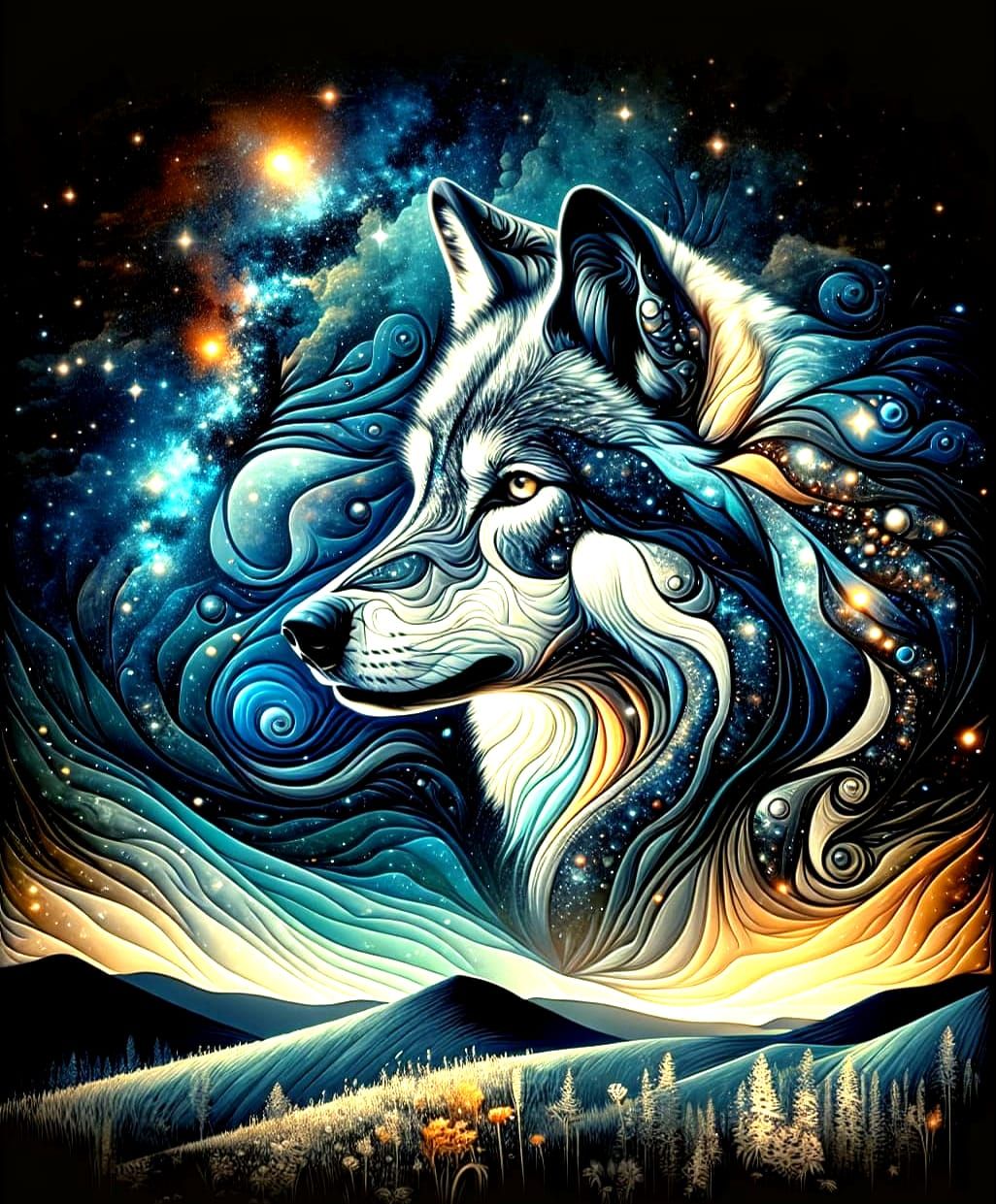 Gray Wolf - AI Generated Artwork - NightCafe Creator