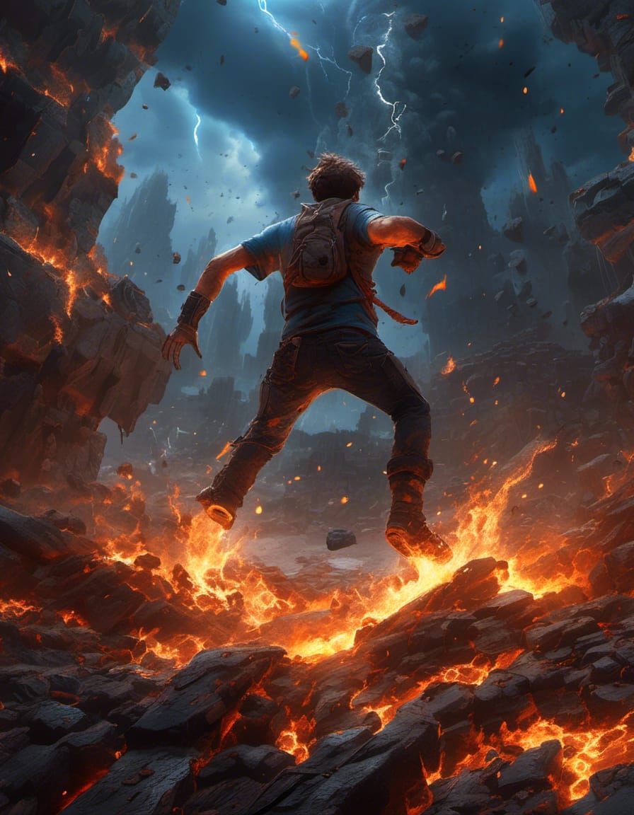 Among fire and smoke