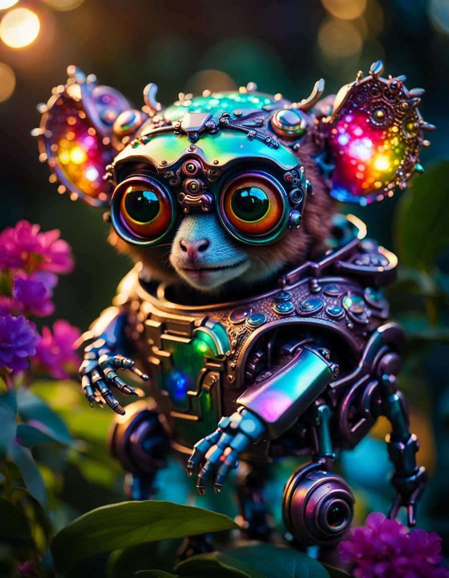 Cyborg Tarsier  by @Zepp