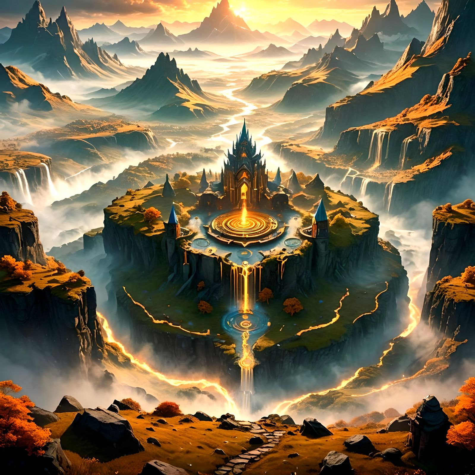 Fantastical Matte Painting in Deep Color