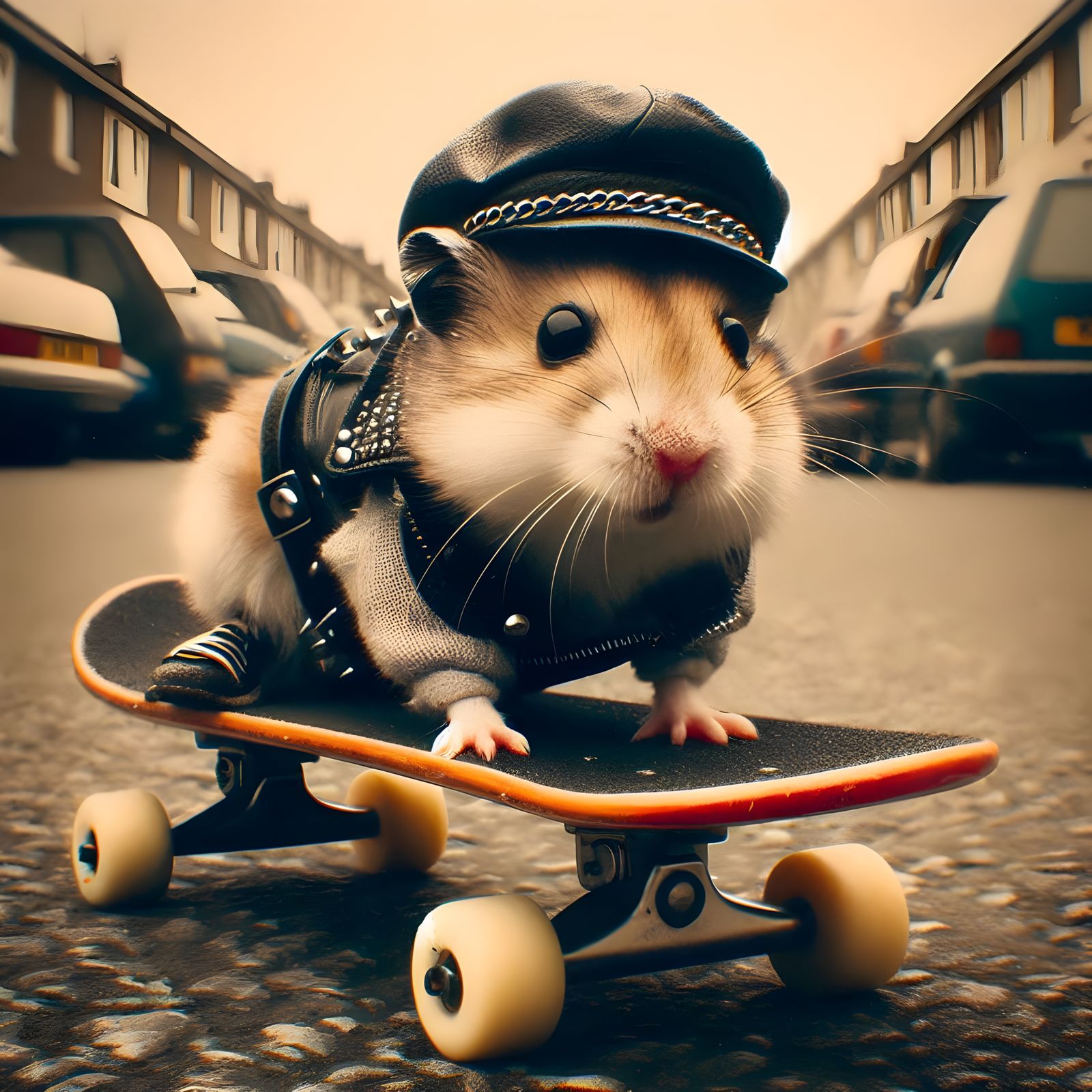 Skateboarding Hamster