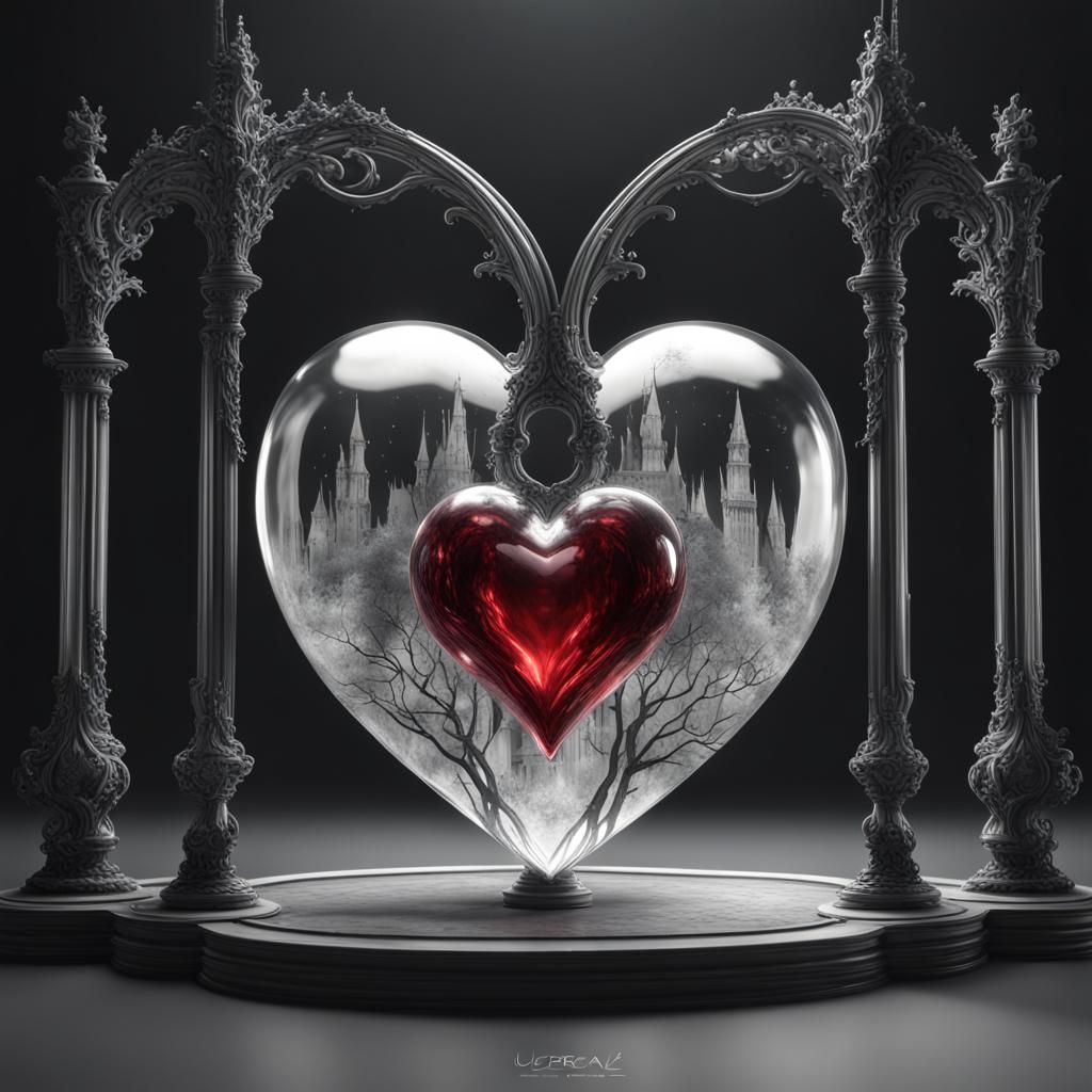 Glass heart   by @Bonnie Horzepa