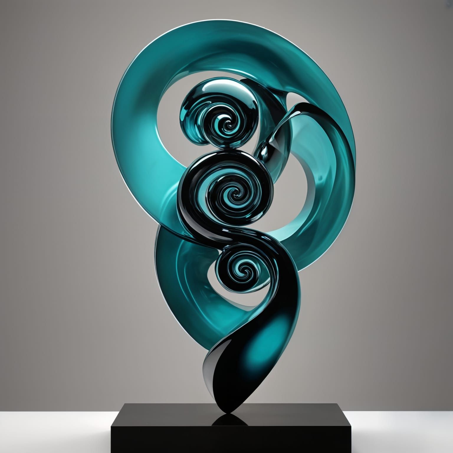 Gravity-defying abstract sculpture  by @Linda
