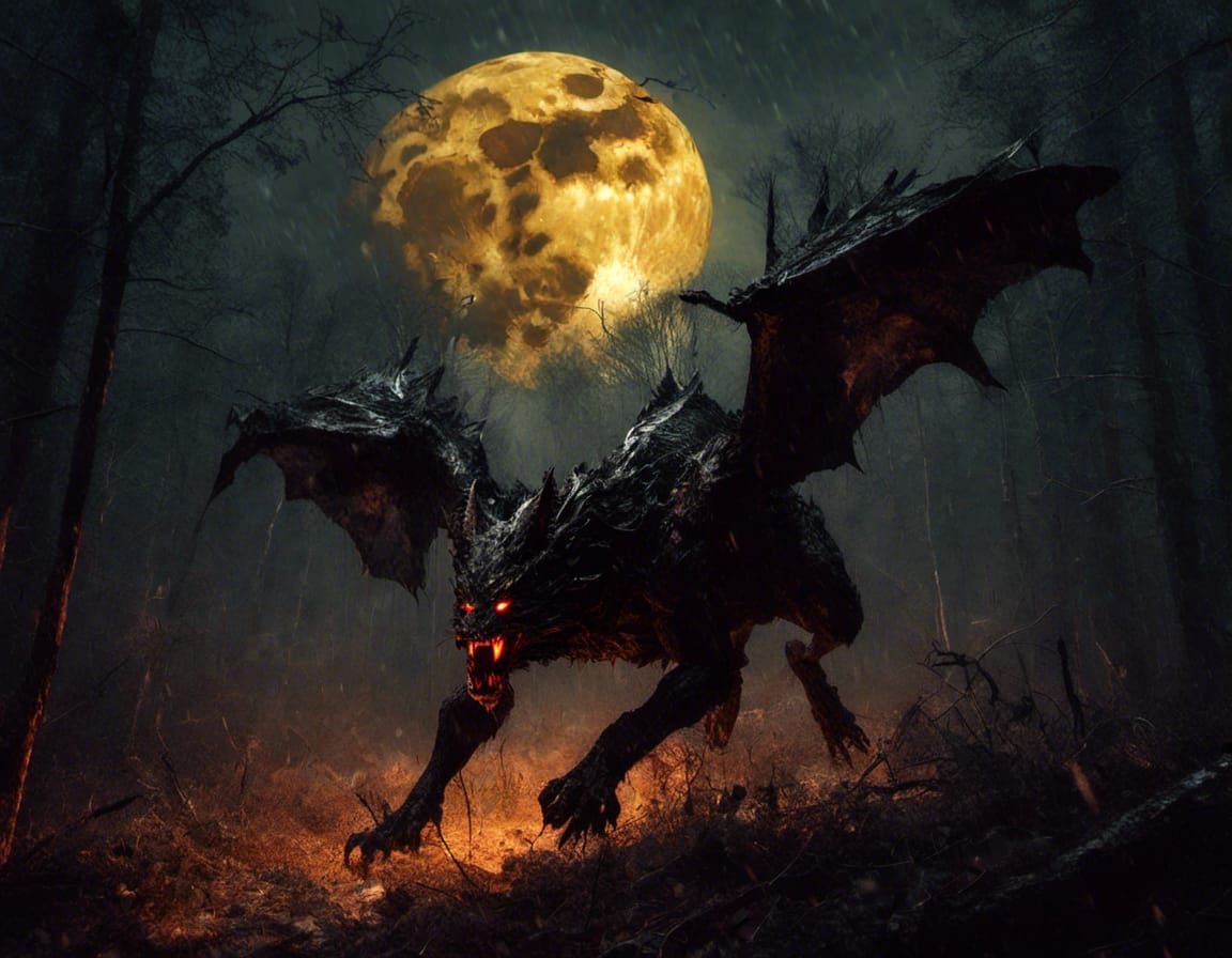 Jersey Devil In The Pine Barrens  by @OlCatLady