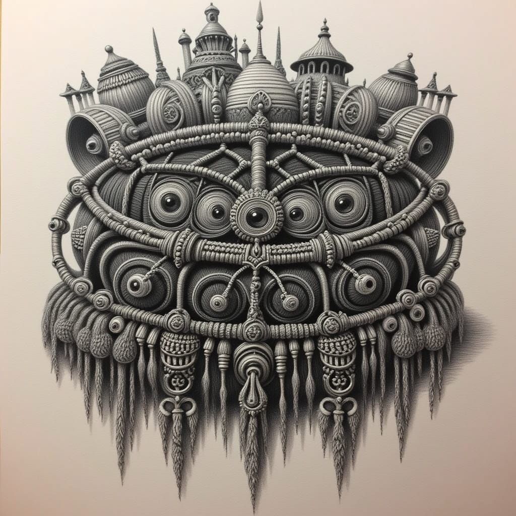  <lora:MACRAME DOLLY:1.0> The Crown