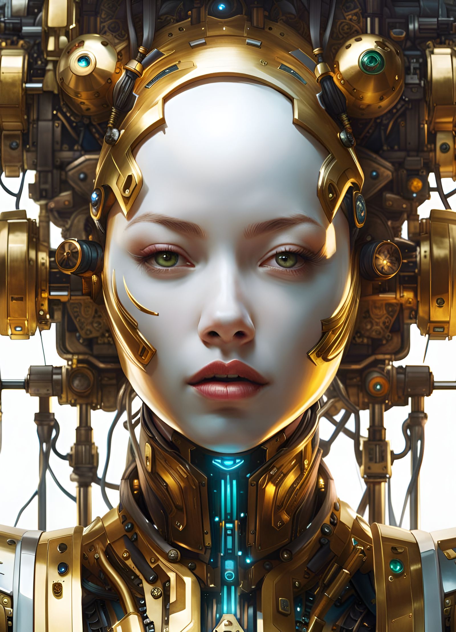 Cyborg Lady - AI Generated Artwork - NightCafe Creator